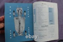 VW operating instructions beetle ovali + convertible sales brochure 3/1957 NOS