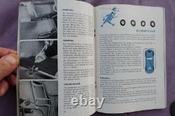 VW operating instructions beetle ovali + convertible sales brochure 3/1957 NOS