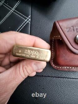 Very Rare Suzuki Zippo USA Lighter With Leather Case Nos. Never Fired Movistar