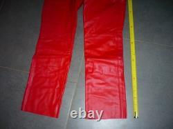 Vintage 1990 suzuki pants size XL new very old stock cowhide leather