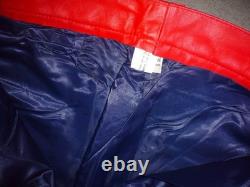 Vintage 1990 suzuki pants size XL new very old stock cowhide leather
