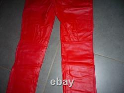 Vintage 1990 suzuki pants size XL new very old stock cowhide leather