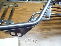 Vintage NOS Suzuki KG Style Luggage Rack With Wood & Chrome Top GT750 GT550