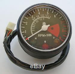 Vintage New Old Stock Suzuki 9000 RPM (7000 Redline) Tachometer #1